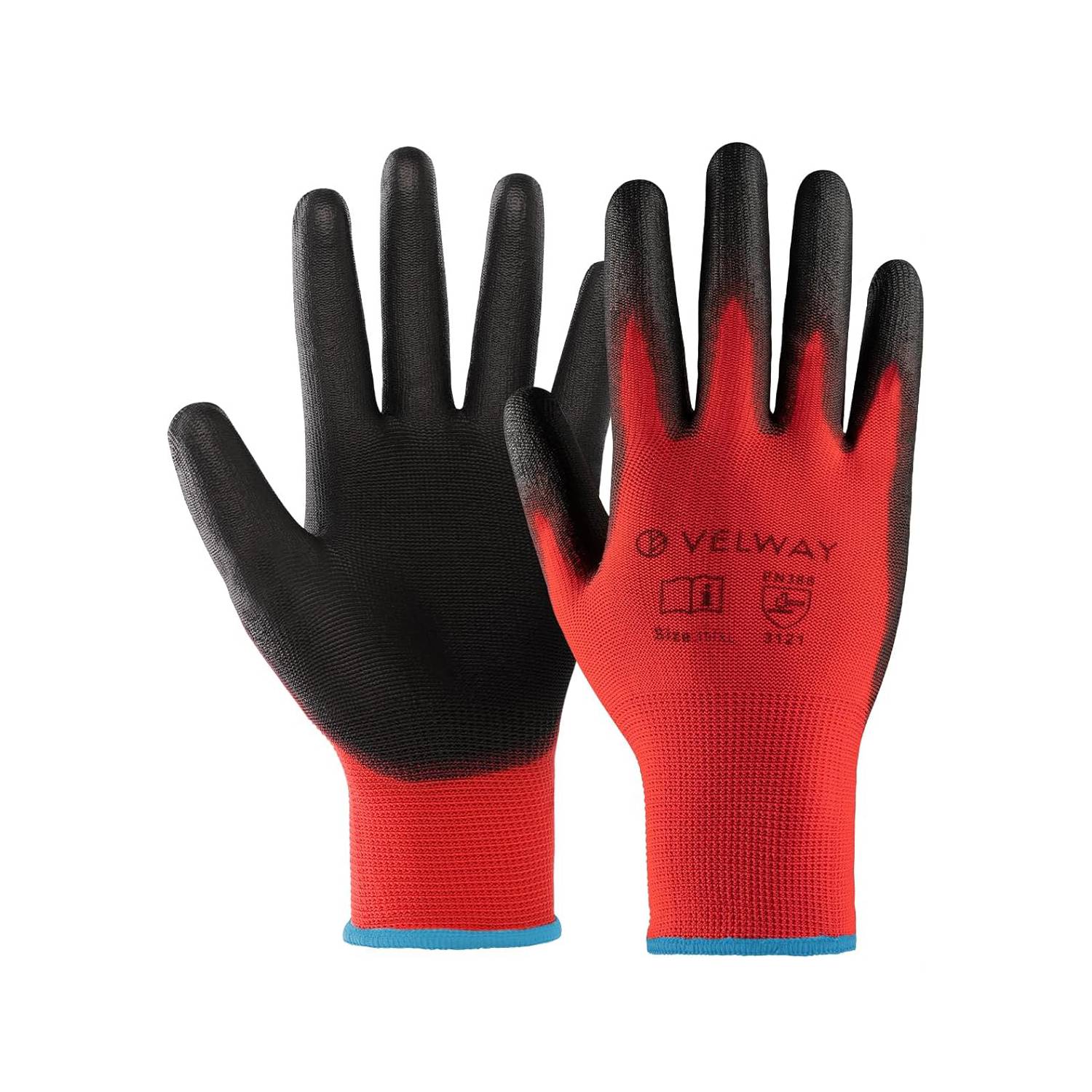 Velway PU Coated Work Gloves – EN388