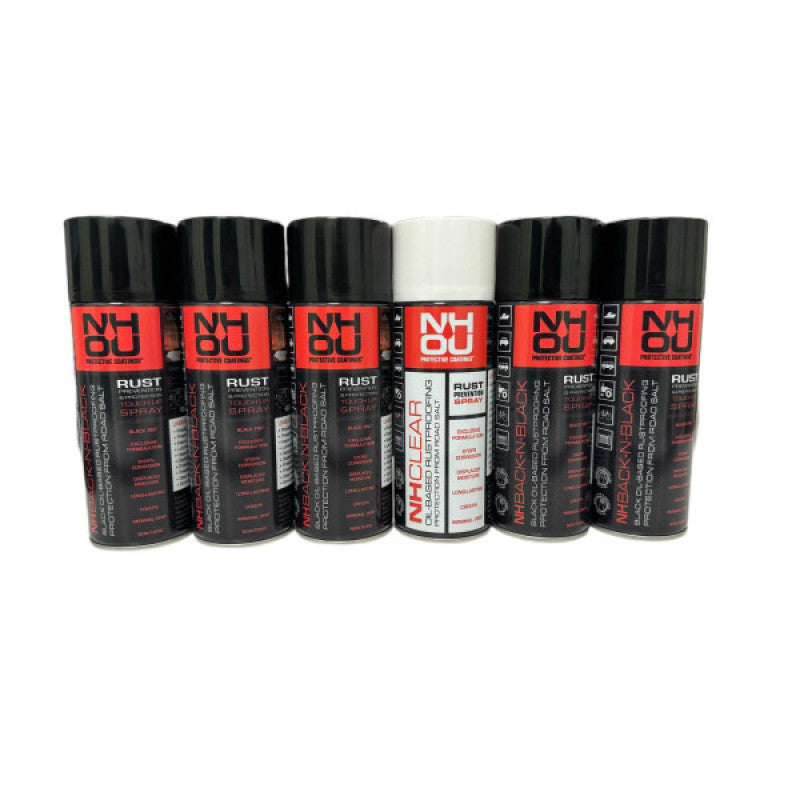 NHOU® Anti-Rust Set 6x400ml (5 Black + 1 Clear)